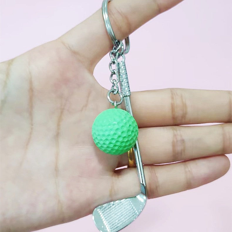 Wholesale Stainless steel golf creative keychain
